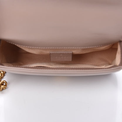Gucci Calfskin Matelasse Mini GG Marmont Top Handle Shoulder Bag Porcelain Rose 5 of 10