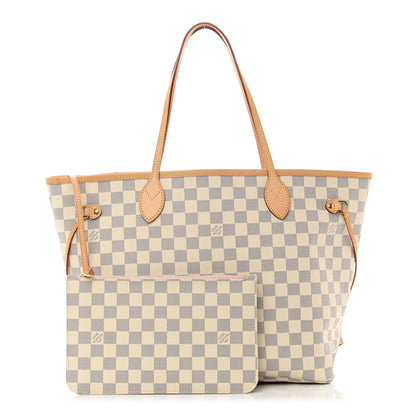 Louis Vuitton Damier Azur Neo Neverfull MM Rose Ballerine 1 of 13