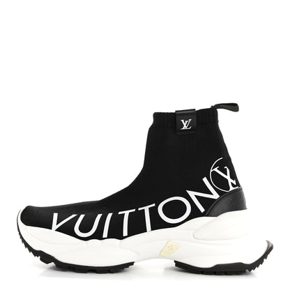 Louis Vuitton Stretch Fabric Run 55 Sneaker Boots 39 Black 1 of 10
