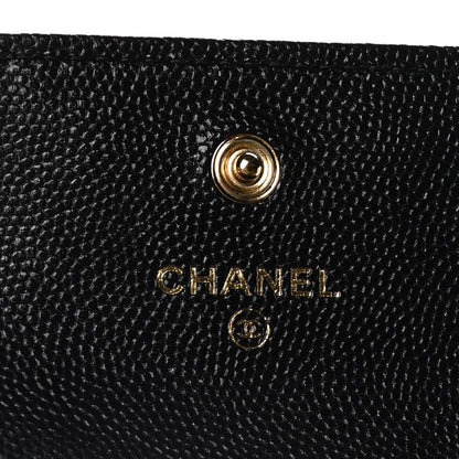 Chanel Caviar Quilted Boy Flap Card Holder Black 6 of 8