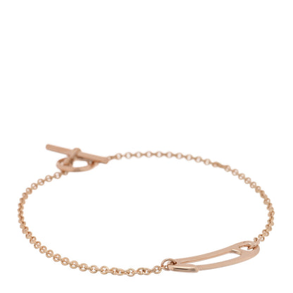 Hermes 18K Rose Gold Mini Chaine d'Ancre Punk Bracelet SH 1 of 4