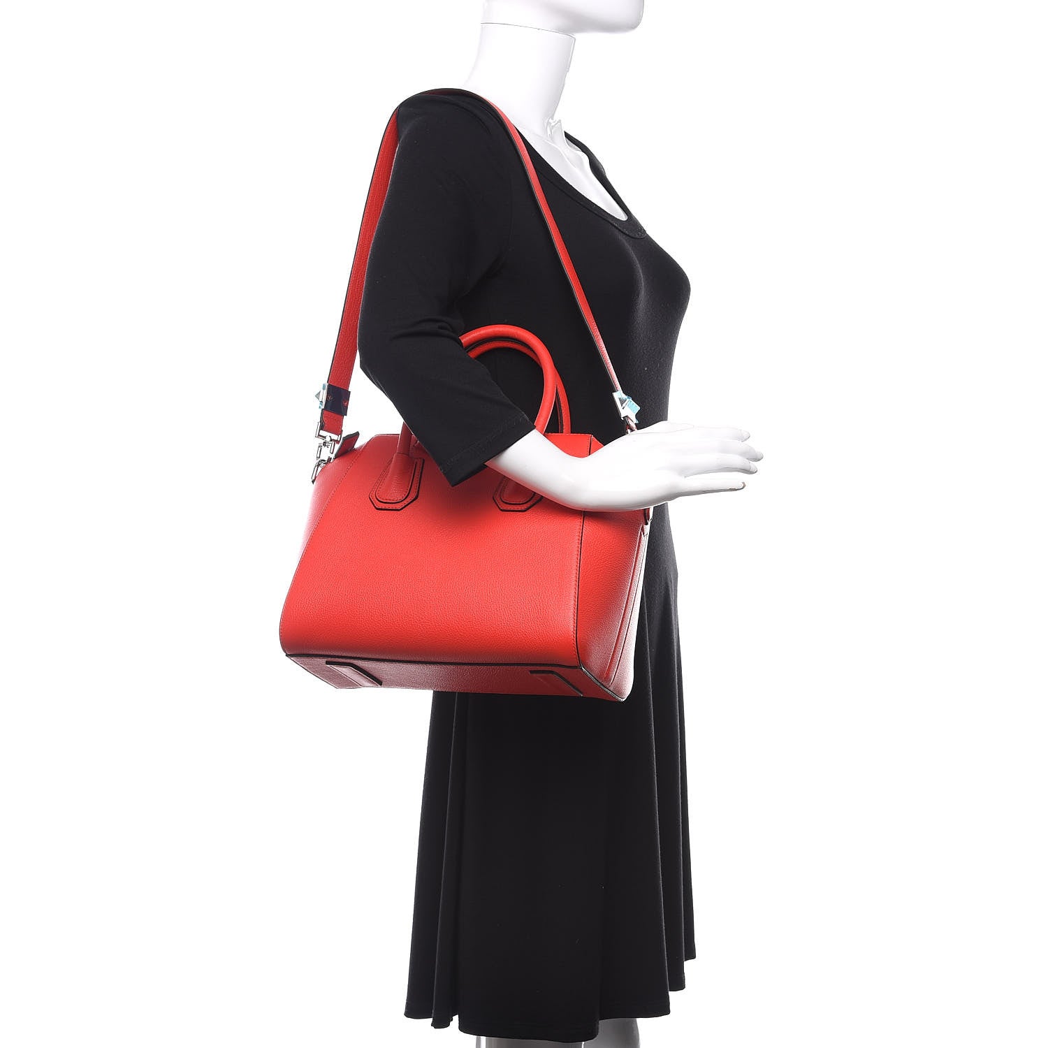 Givenchy Sugar Goatskin Small Antigona Red 2 of 9