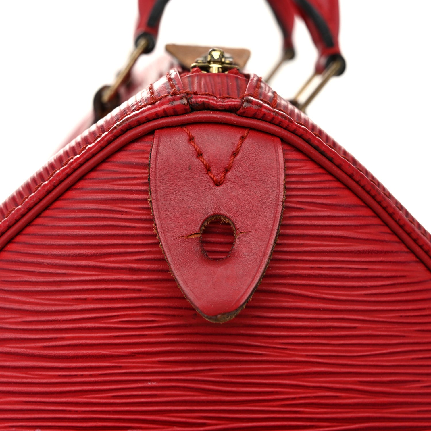 Louis Vuitton Epi Speedy 25 Castillan Red 15 of 15