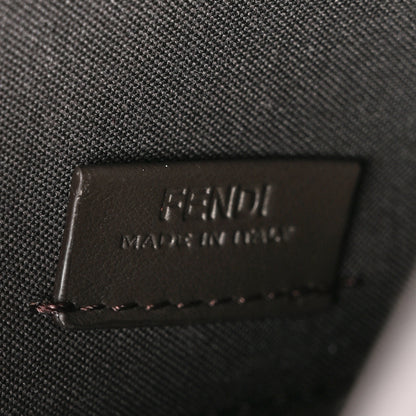 Fendi Fabric Jacquard Vitello Grace FF 1974 Fendigraphy Wallet On Chain Tobacco Moro Ebano 8 of 14