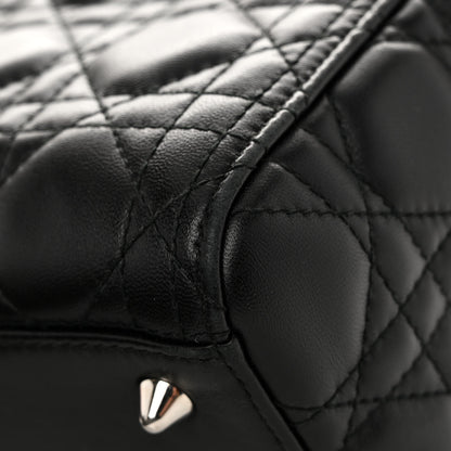 Christian Dior Lambskin Cannage Medium Lady Dior Black 10 of 10