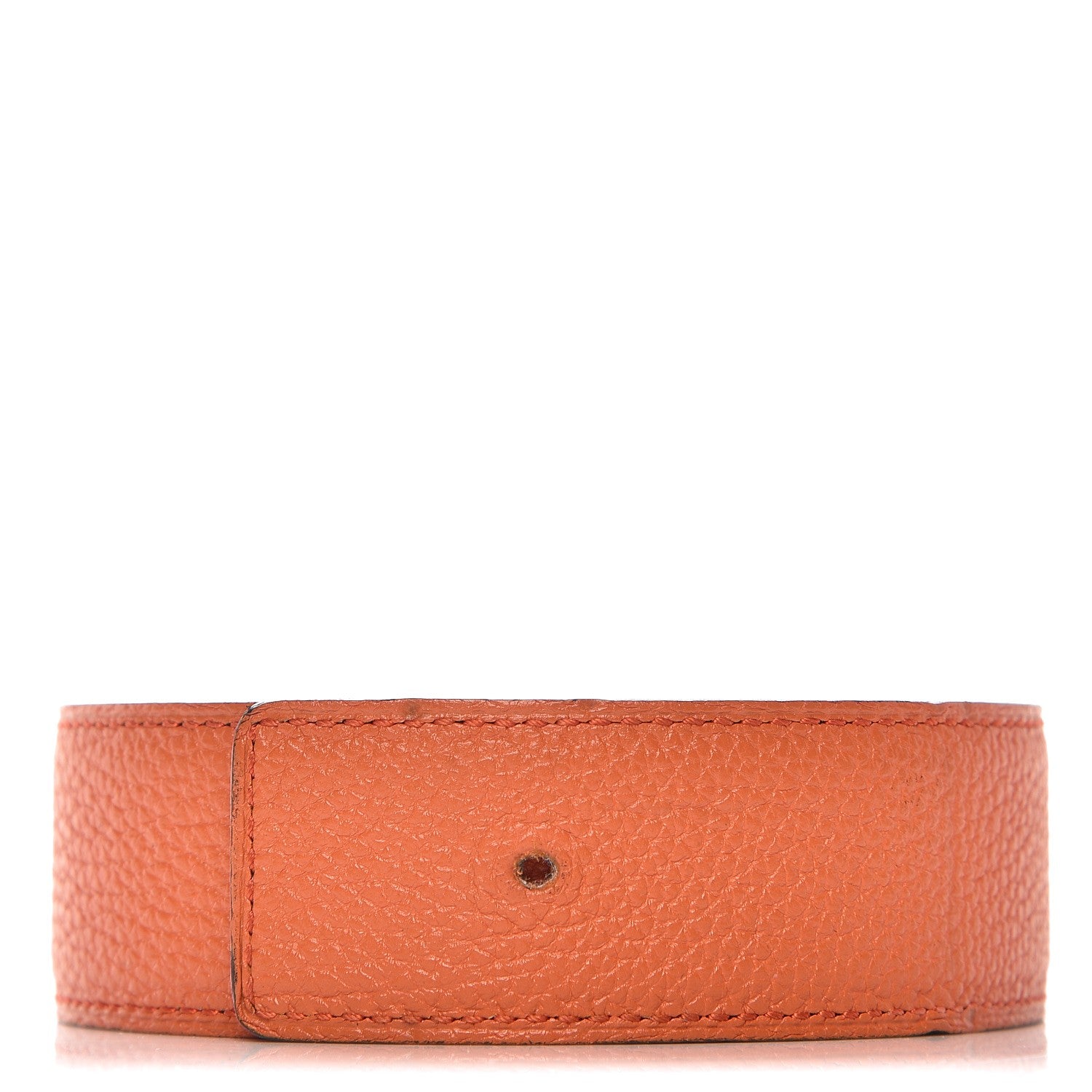 Hermes Box Togo Reversible Belt Strap 85 Orange Chocolate 1 of 9
