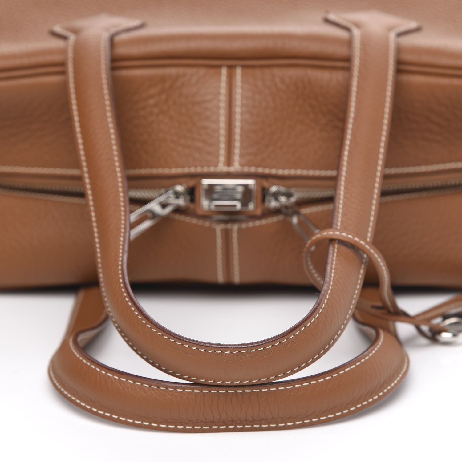 Hermes Taurillon Clemence Victoria II 35 Gold 10 of 10