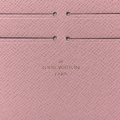 Louis Vuitton Damier Azur Pochette Felicie Chain Wallet Rose Ballerine 9 of 15