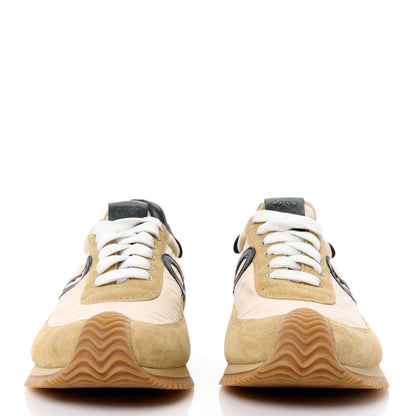 Loewe Nylon Suede Flow Runner Sneakers 39 Gold Black 2 of 8