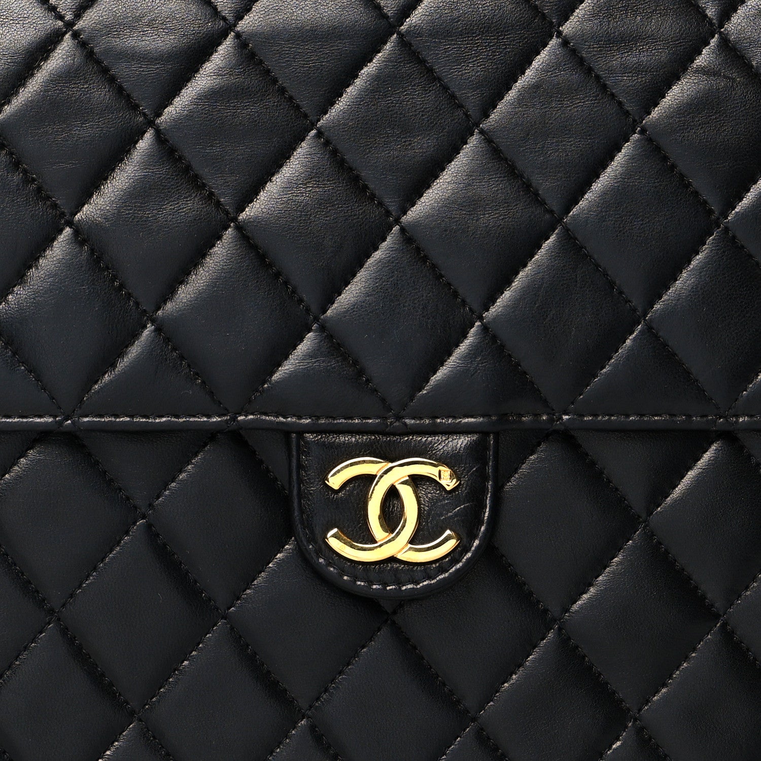 Chanel Lambskin Quilted Medium Single Flap Black 7 of 13