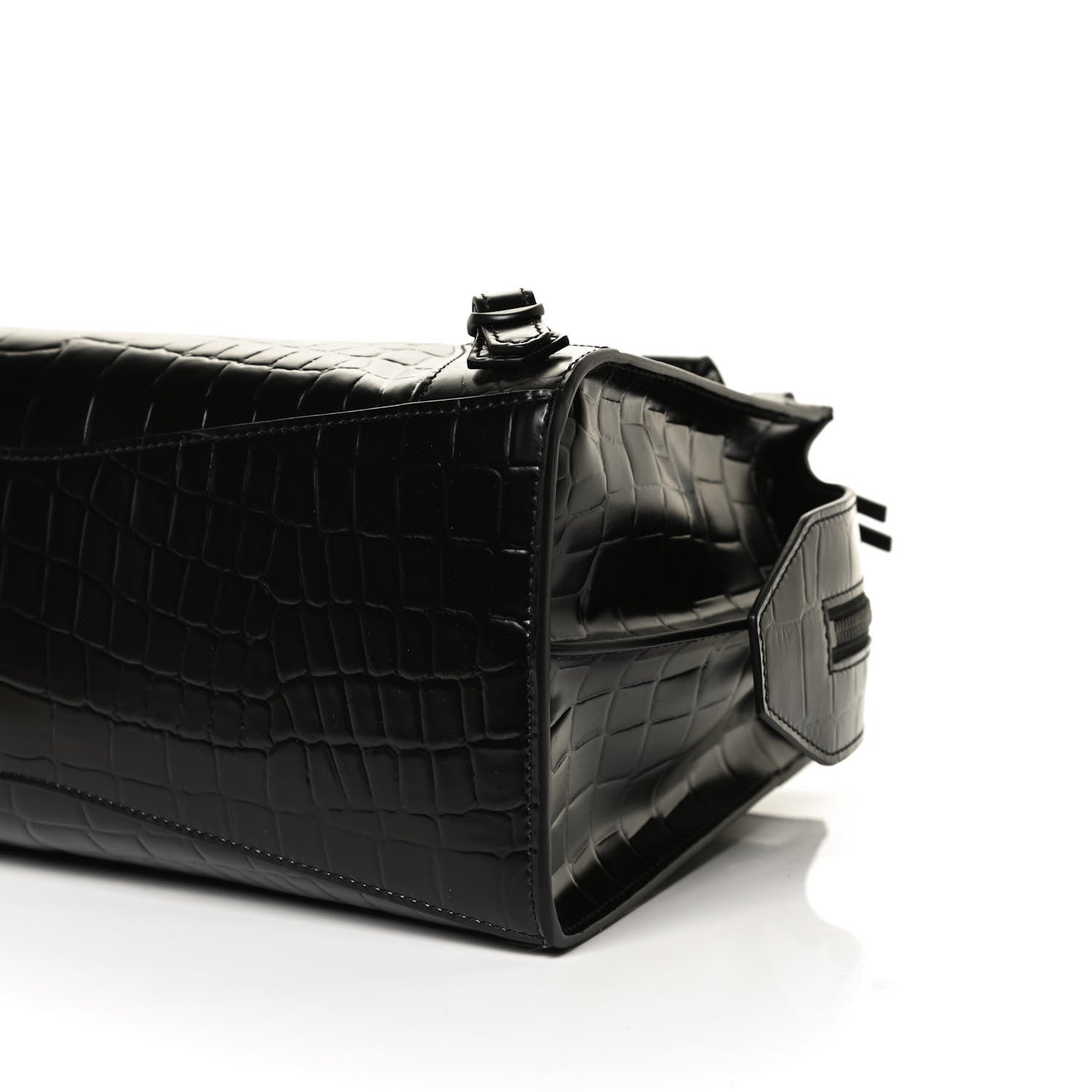 Balenciaga Semi Shiny Calfskin Crocodile Embossed Neo Classic Black Hardware S City Black 9 of 9