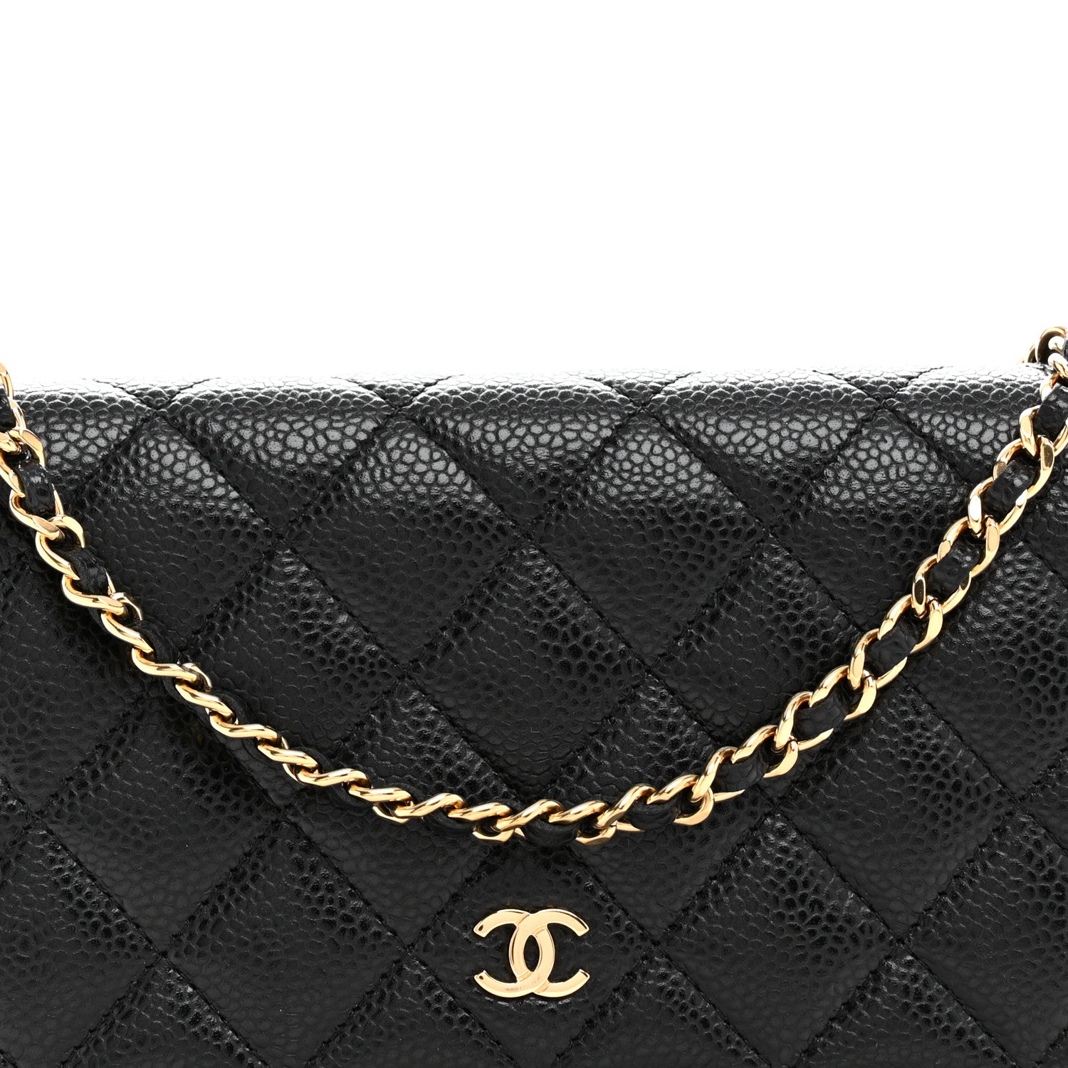 Chanel Caviar Quilted Wallet on Chain WOC Black 9 of 11