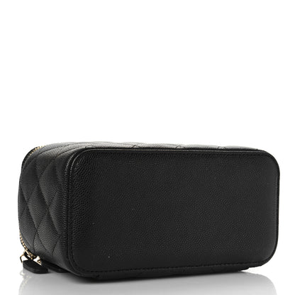 Chanel Caviar Quilted Small Vanity Case With Chain Black 4 of 10