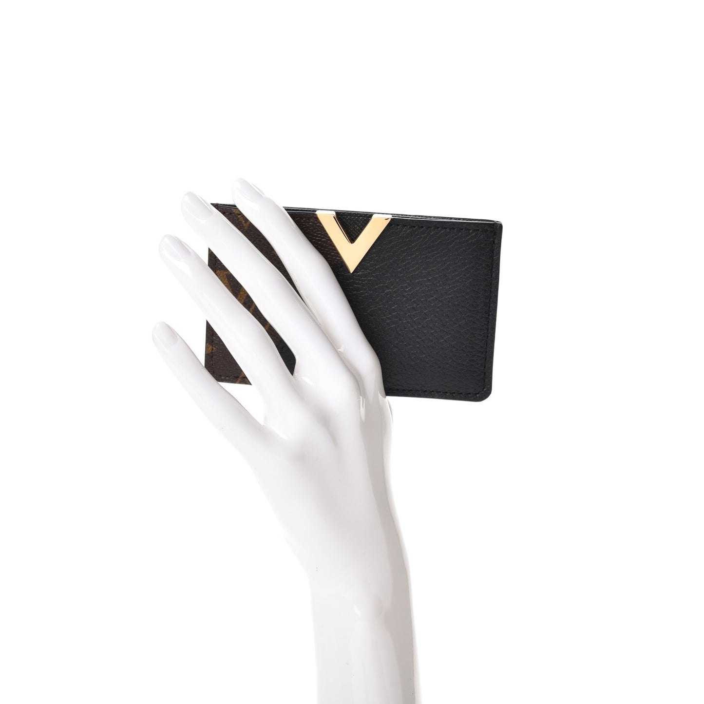 Monogram Calfskin Kimono Card Holder Black