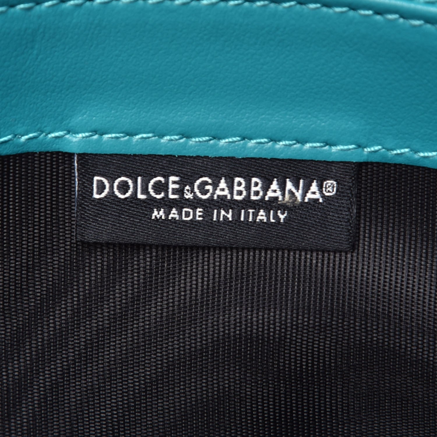 Dolce & Gabbana Nappa Matelasse Large Devotion Card Holder Acqua 6 of 6