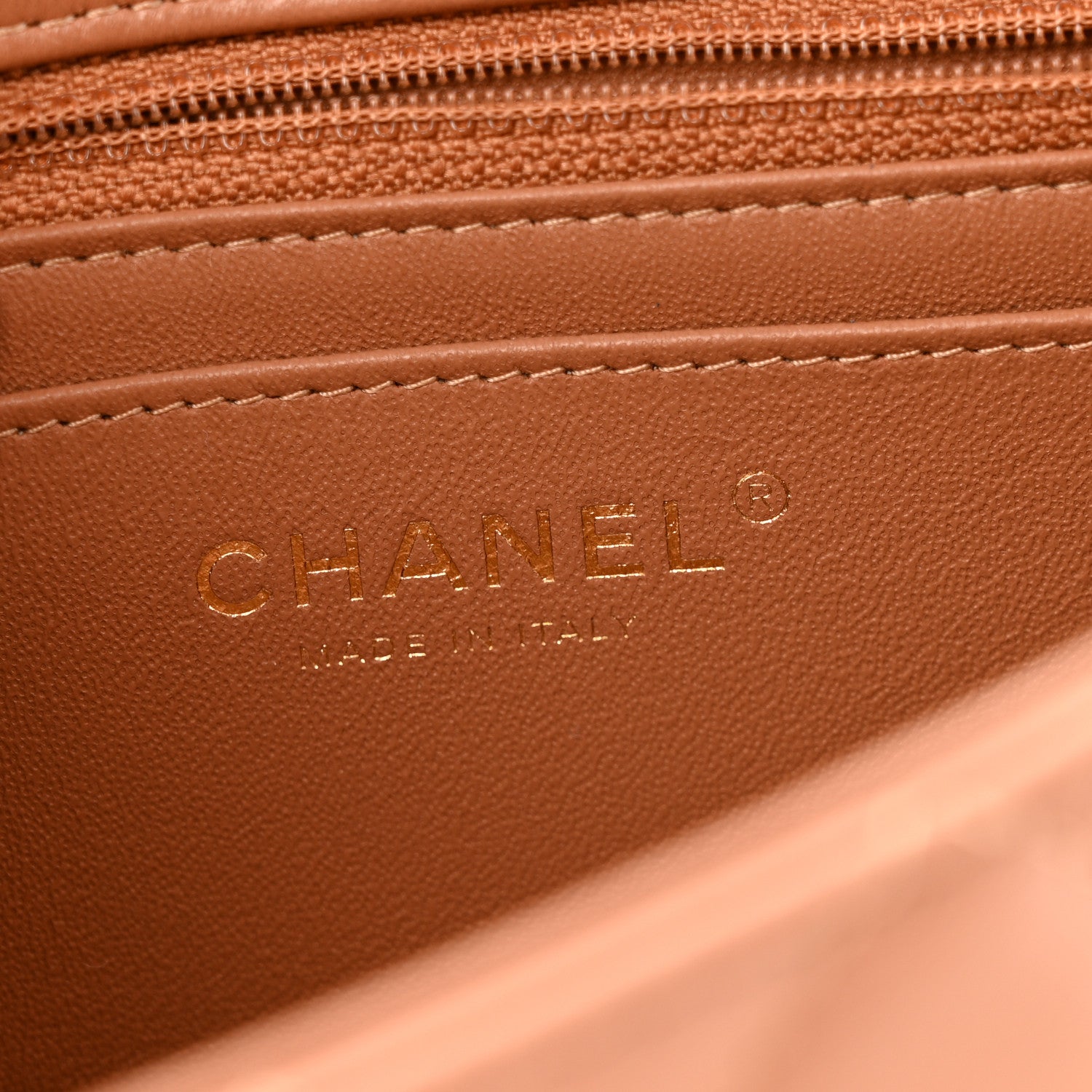 Chanel Lambskin Quilted Mini Rectangular Flap Brown 6 of 12