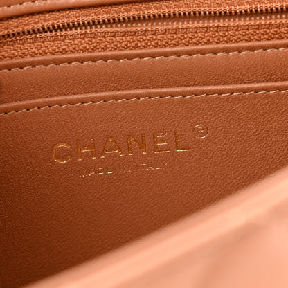 Chanel Lambskin Quilted Mini Rectangular Flap Brown 6 of 12