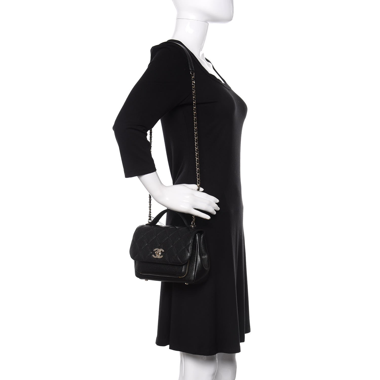 Chanel Caviar Quilted Small Business Affinity Flap Black 2 of 10