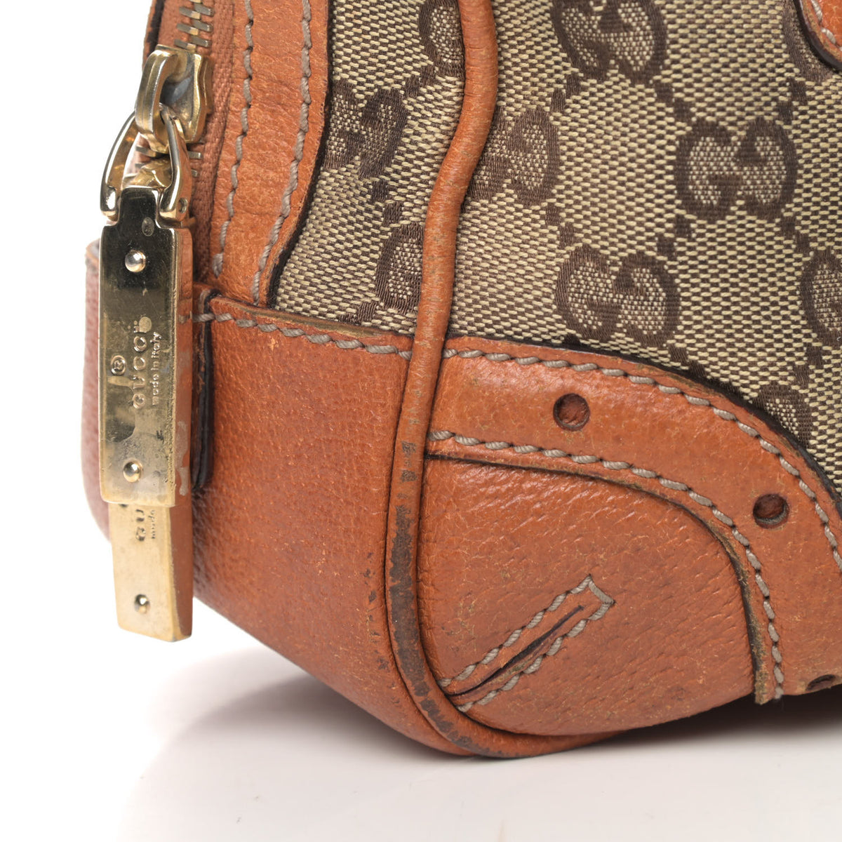 Gucci Monogram Glam Boston Tote Orange 9 of 12