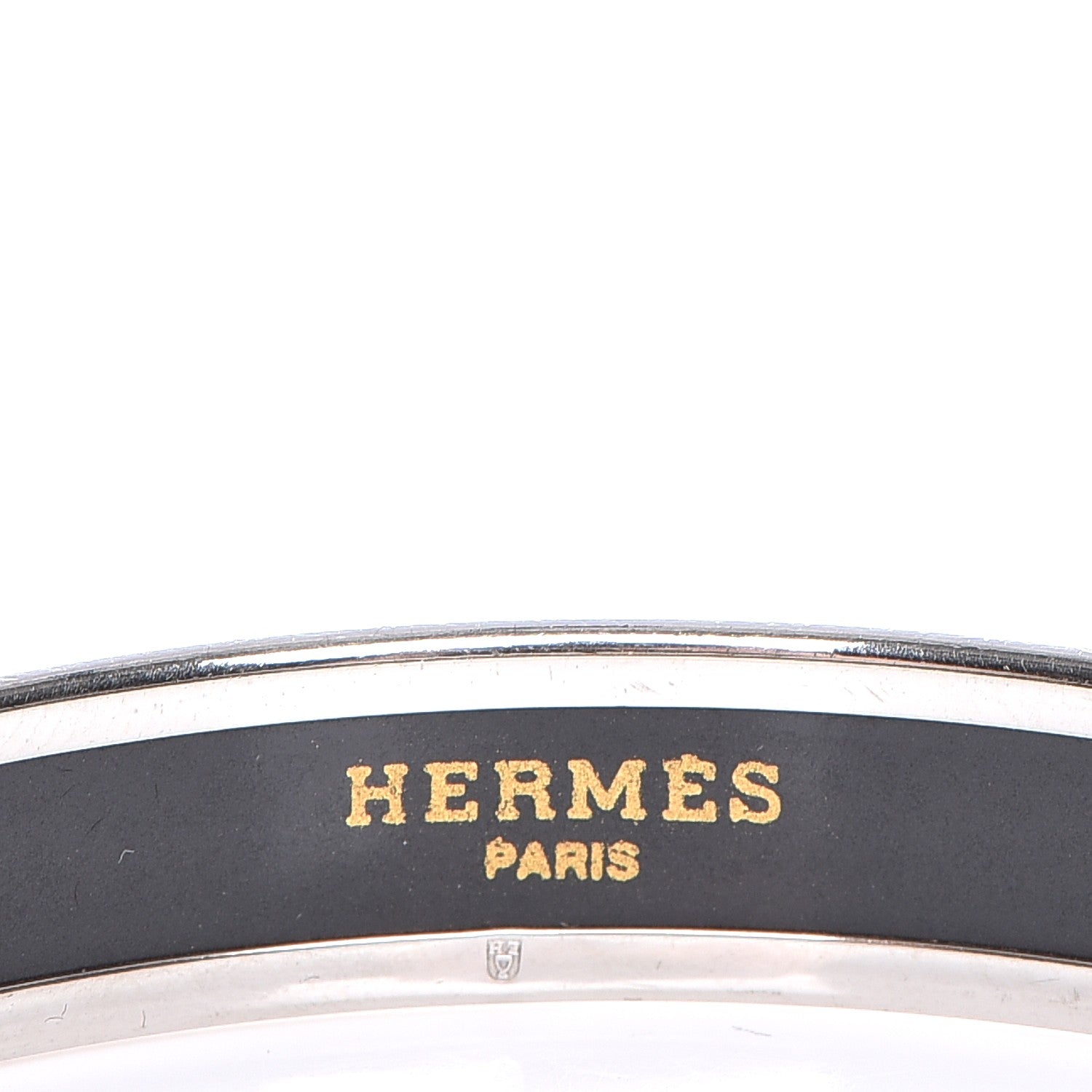 Hermes Enamel Printed Stripes Narrow Bracelet 70 4 of 6