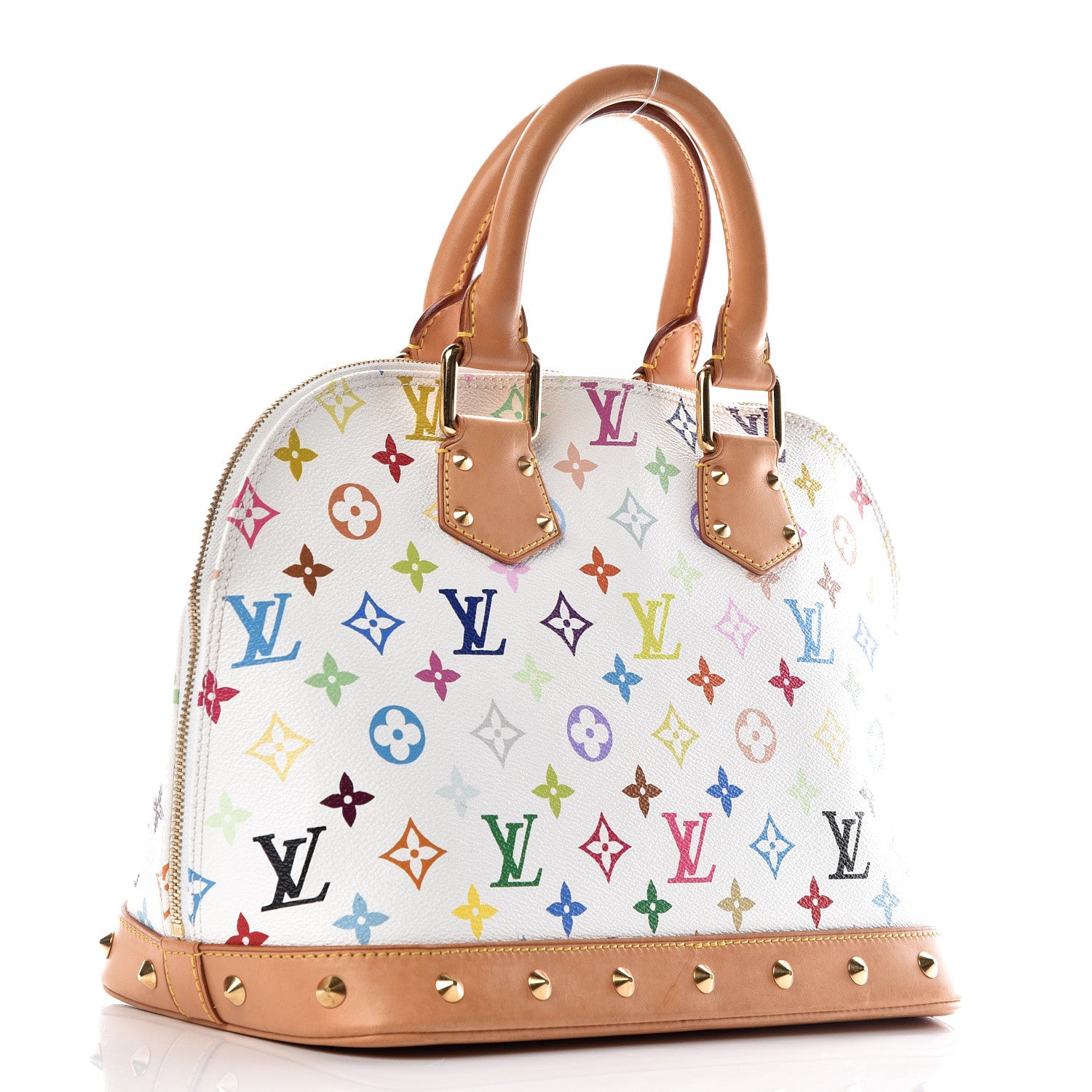 Louis Vuitton Monogram Multicolor Alma White 3 of 13