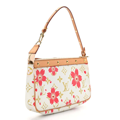 Louis Vuitton Monogram Cherry Blossom Pochette Accessories Red 3 of 10