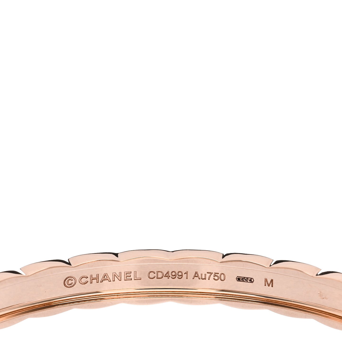 18K Beige Gold Coco Crush Bangle Bracelet M