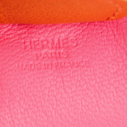 Hermes Milo Lambskin Grigri Rodeo Bag Charm PM Rose Azalee Cornaline Bleu De Malte 3 of 4