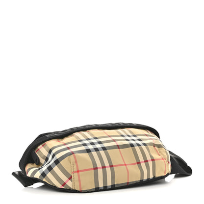 Burberry Nylon Vintage Check Sonny Bum Bag Archive Beige Black 4 of 9