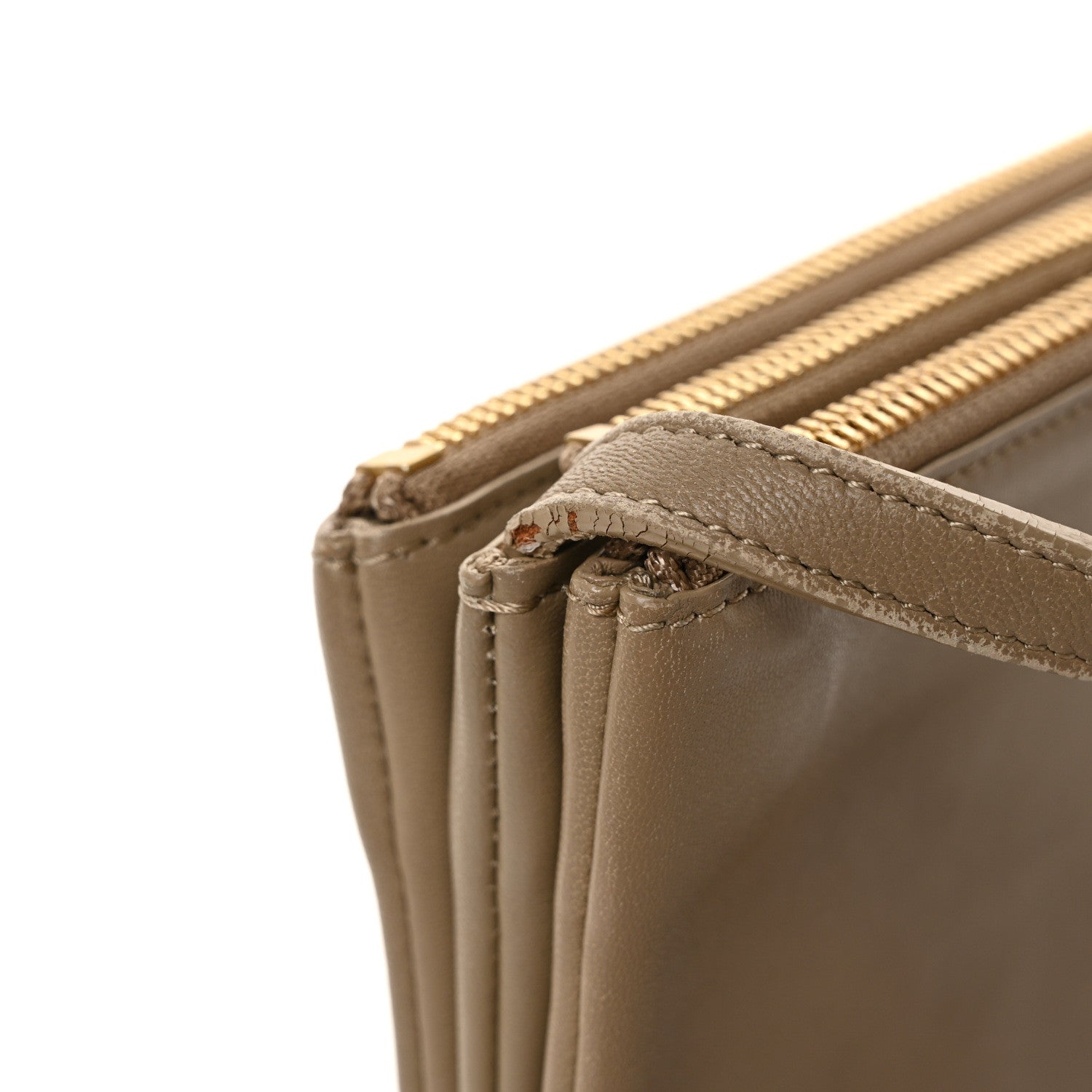 Celine Lambskin Small Trio Crossbody Bag Beige 12 of 13