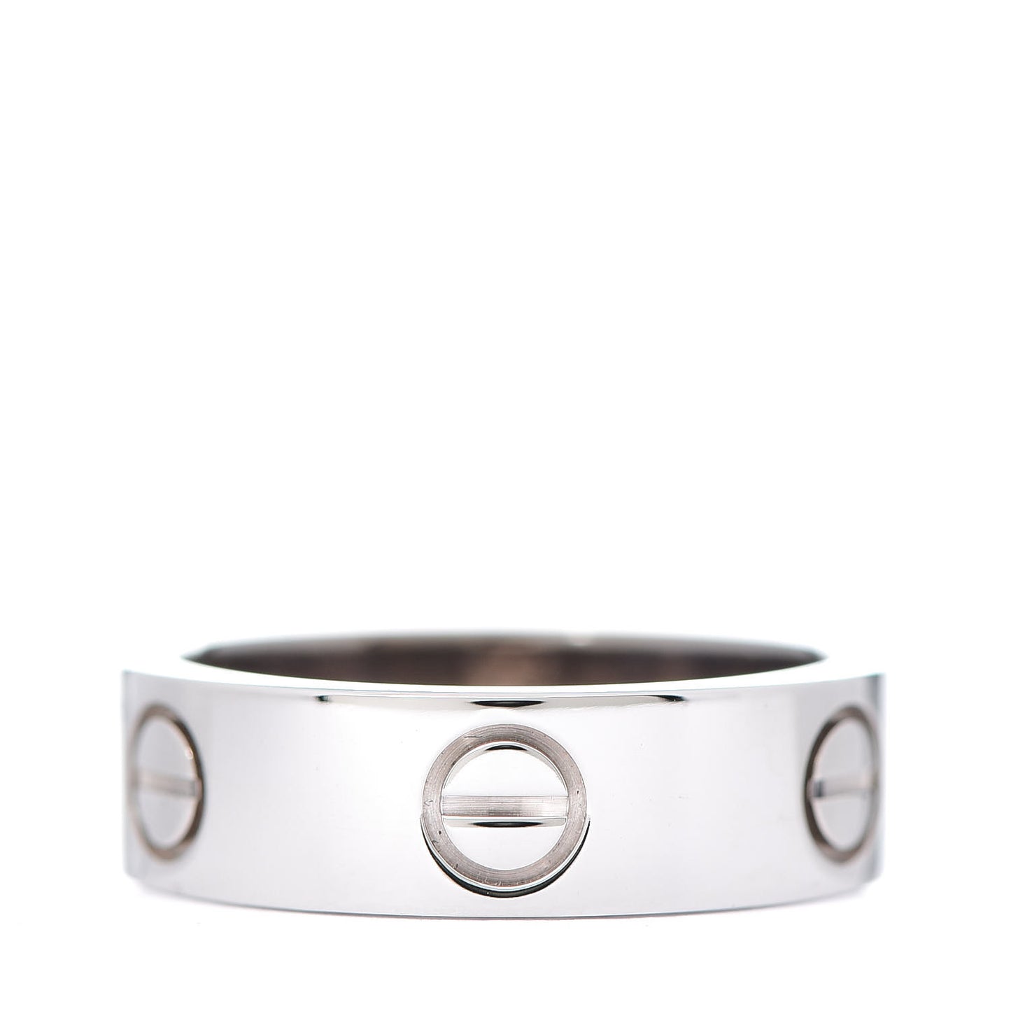 18K White Gold 5.5mm LOVE Ring 52 6