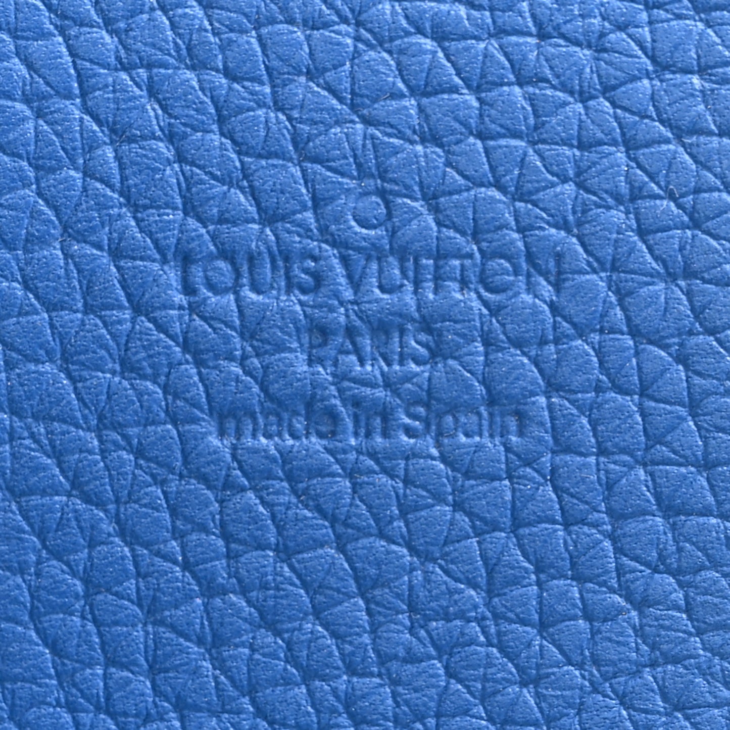 LOUIS VUITTON Taurillon Bandouliere Shoulder Strap Blue