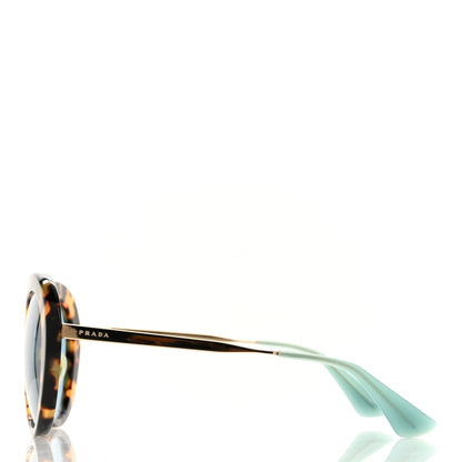 Prada Acetate Round Sunglasses SPR16Q Tortoise 3 of 6