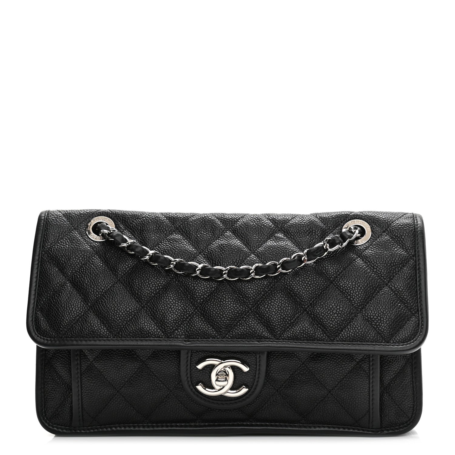 Chanel Caviar Quilted Medium French Riviera Flap Black 1 of 12