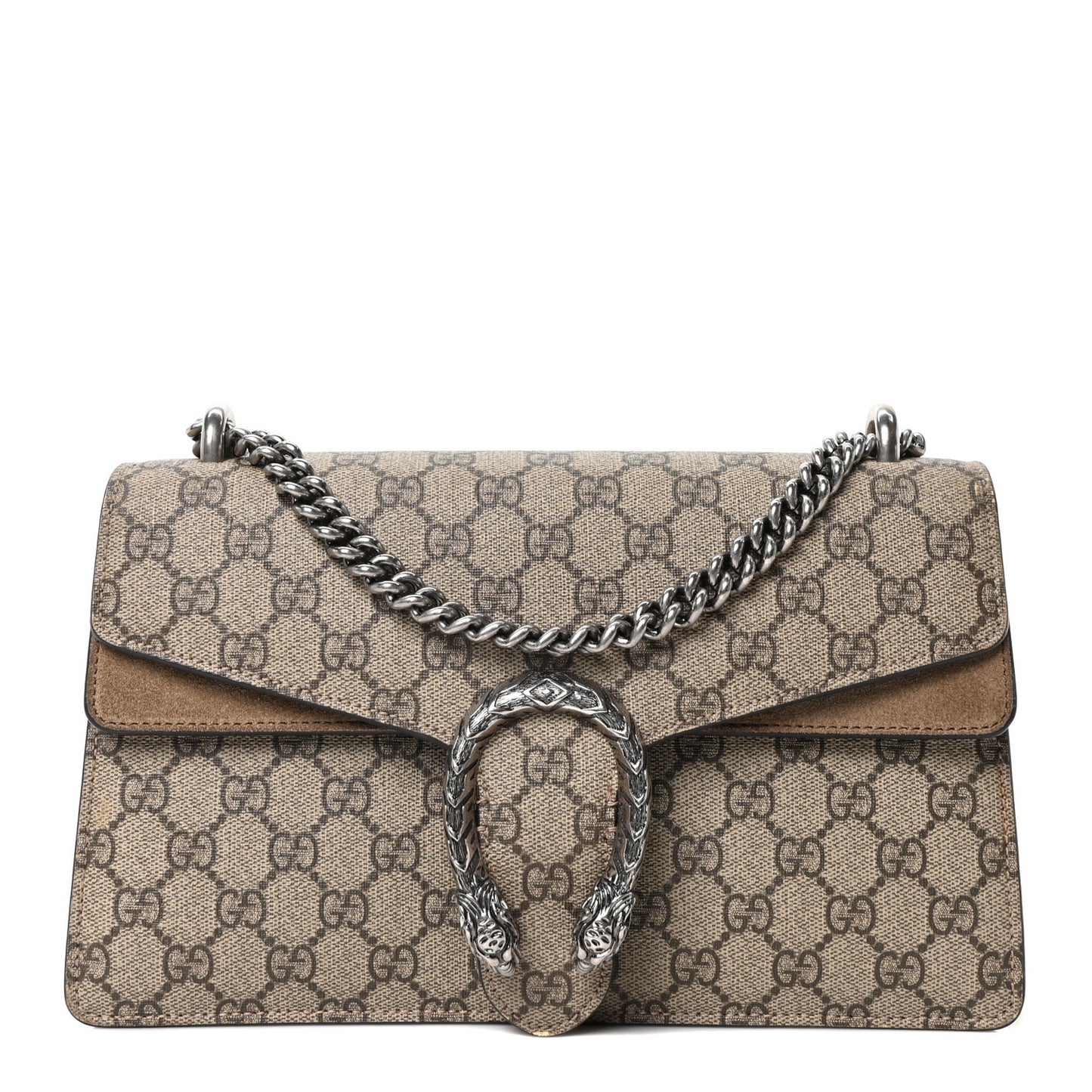 GG Supreme Monogram Small Dionysus Shoulder Bag Taupe