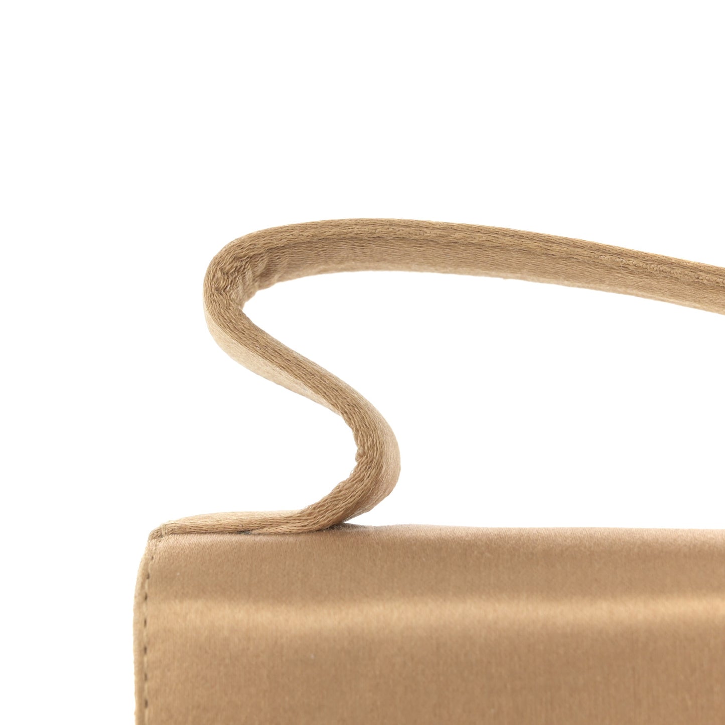 Satin Strap Clutch Gold
