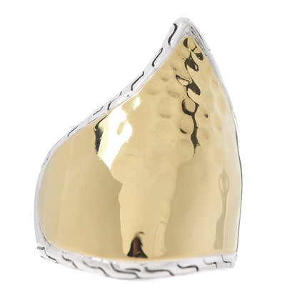 John Hardy Sterling Silver 22K Yellow Gold Palu Ring 54 7 1 of 4