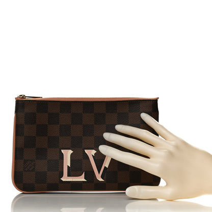 Louis Vuitton Damier Ebene Double Zip Pochette 2 of 10