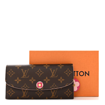 Louis Vuitton Monogram Bloom Flower Emilie Wallet Fuchsia 9 of 9