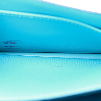 Hermes Epsom Enamel Constance 18 Bleu Du Nord Rouge de Coeur 6 of 13