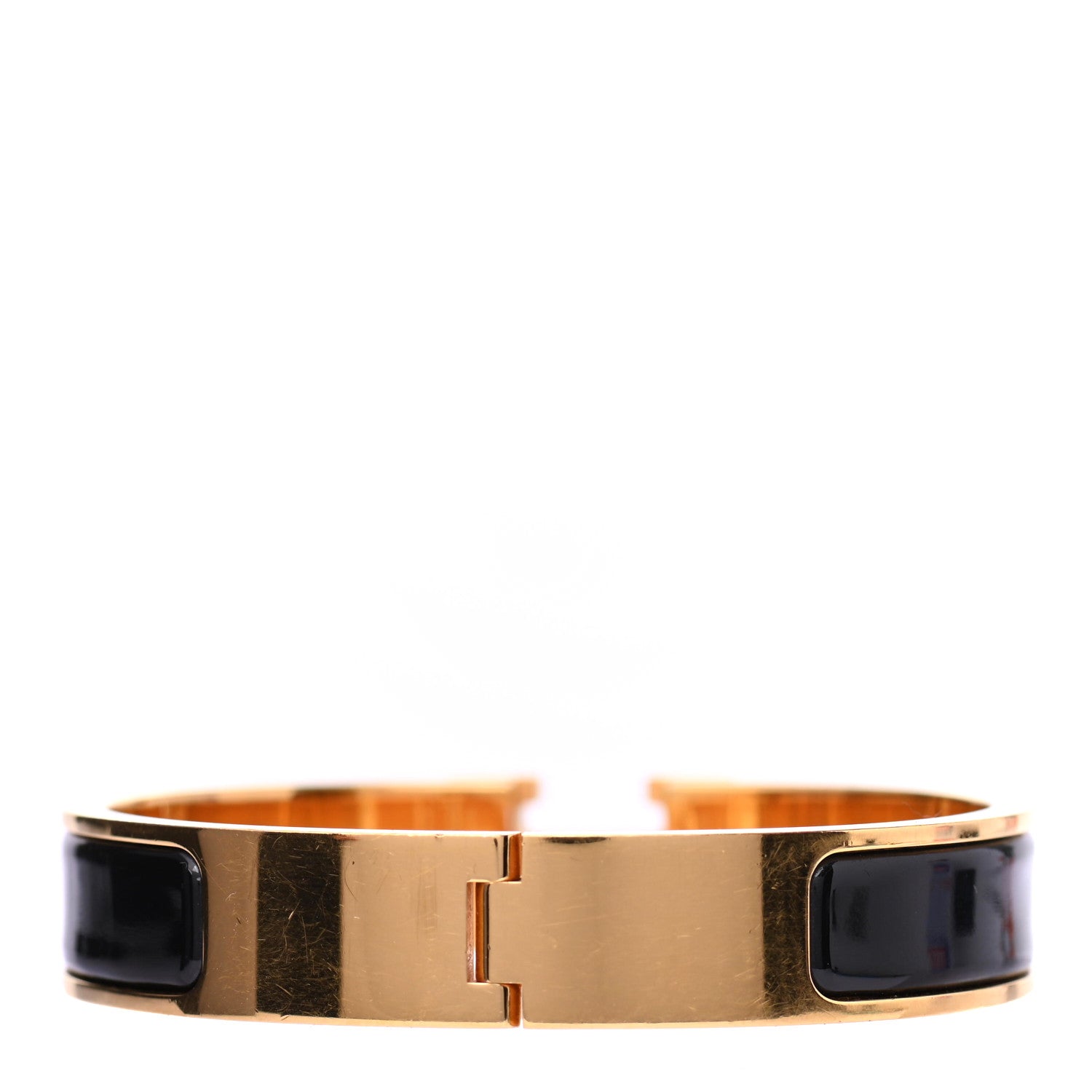 Hermes Enamel Narrow Clic Clac H Bracelet PM Black 2 of 4