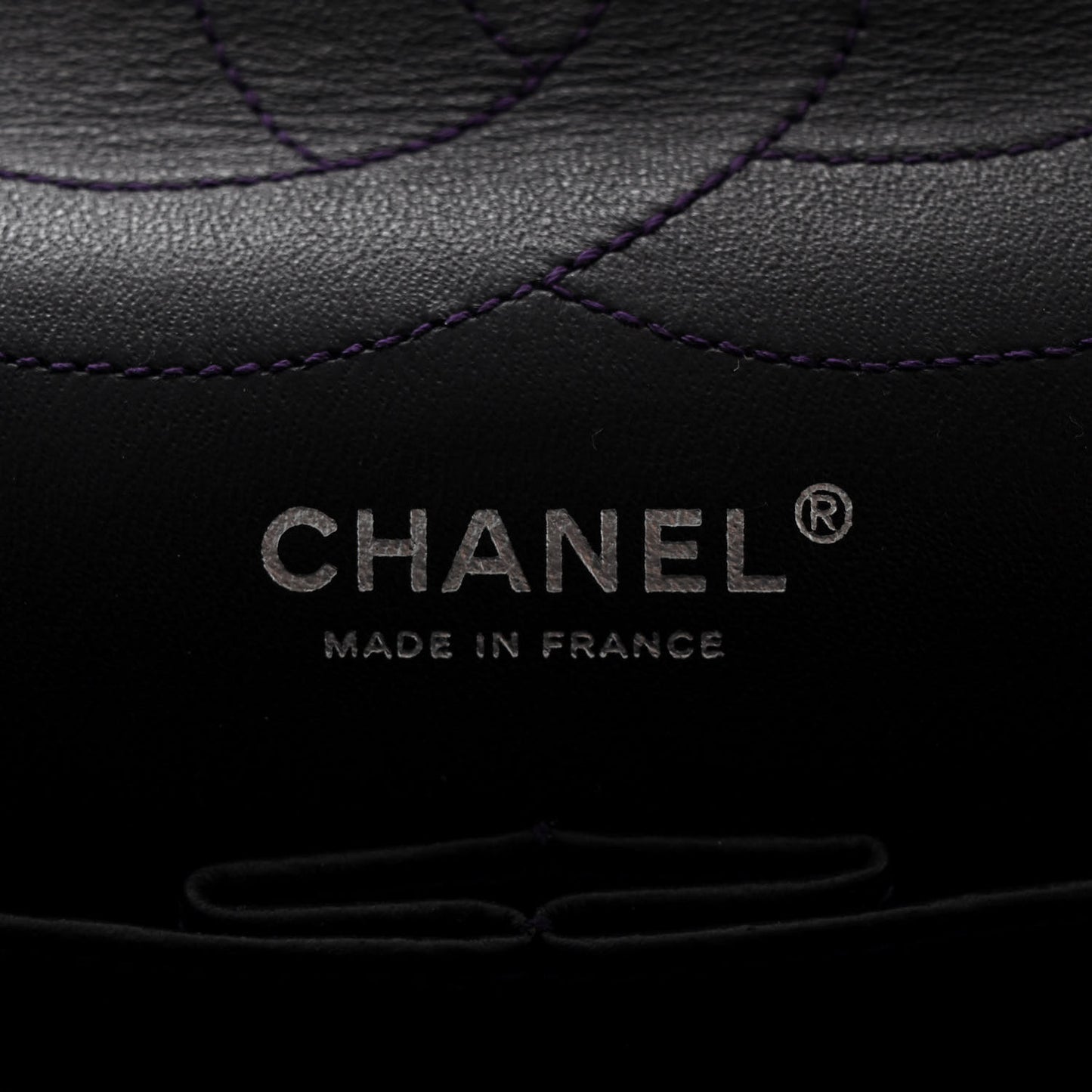 Aged Calfskin Quilted 2.55 Reissue 227 Flap Dark Purple