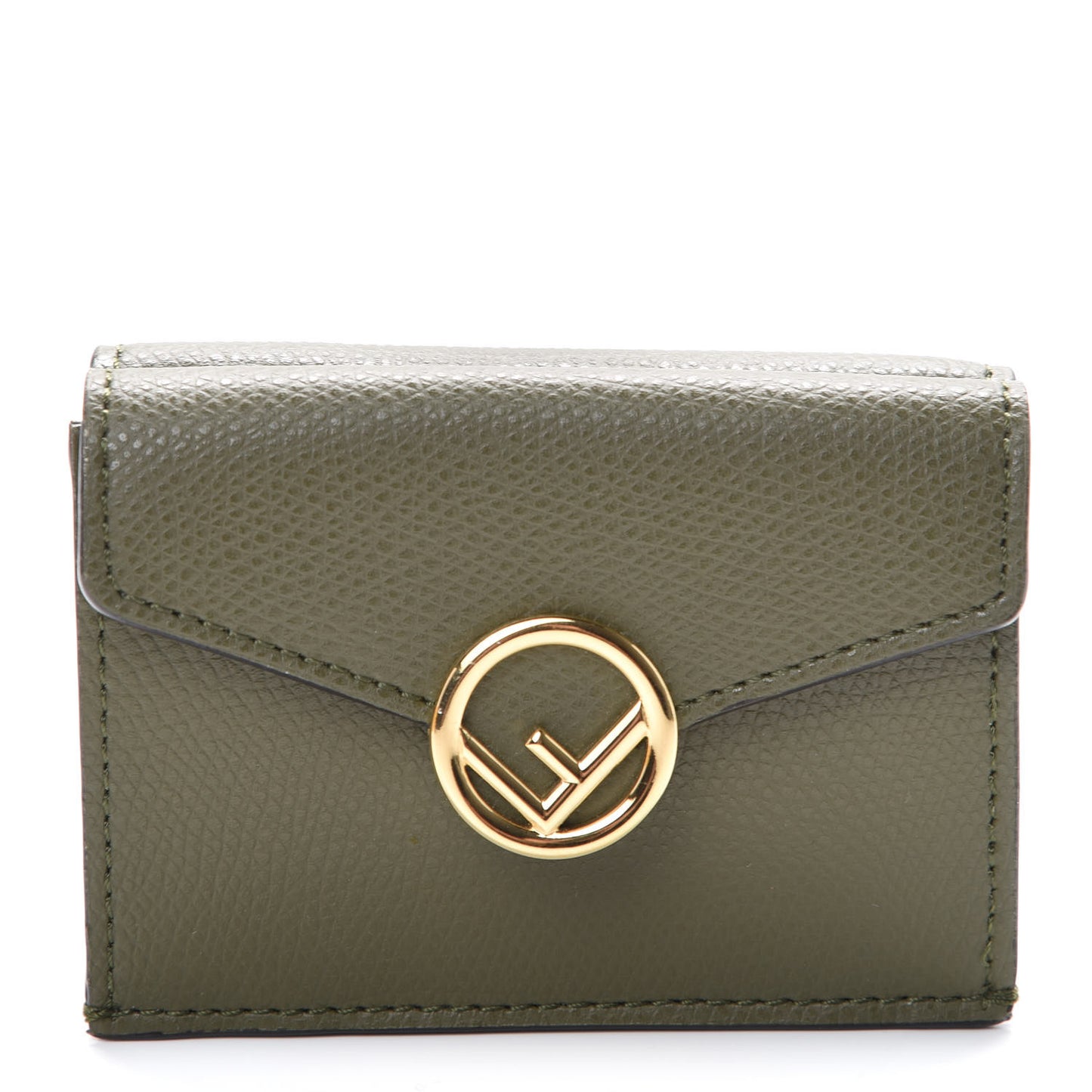 Vitello Cruise F is Fendi Micro Tri-Fold Envelope Wallet Asparago
