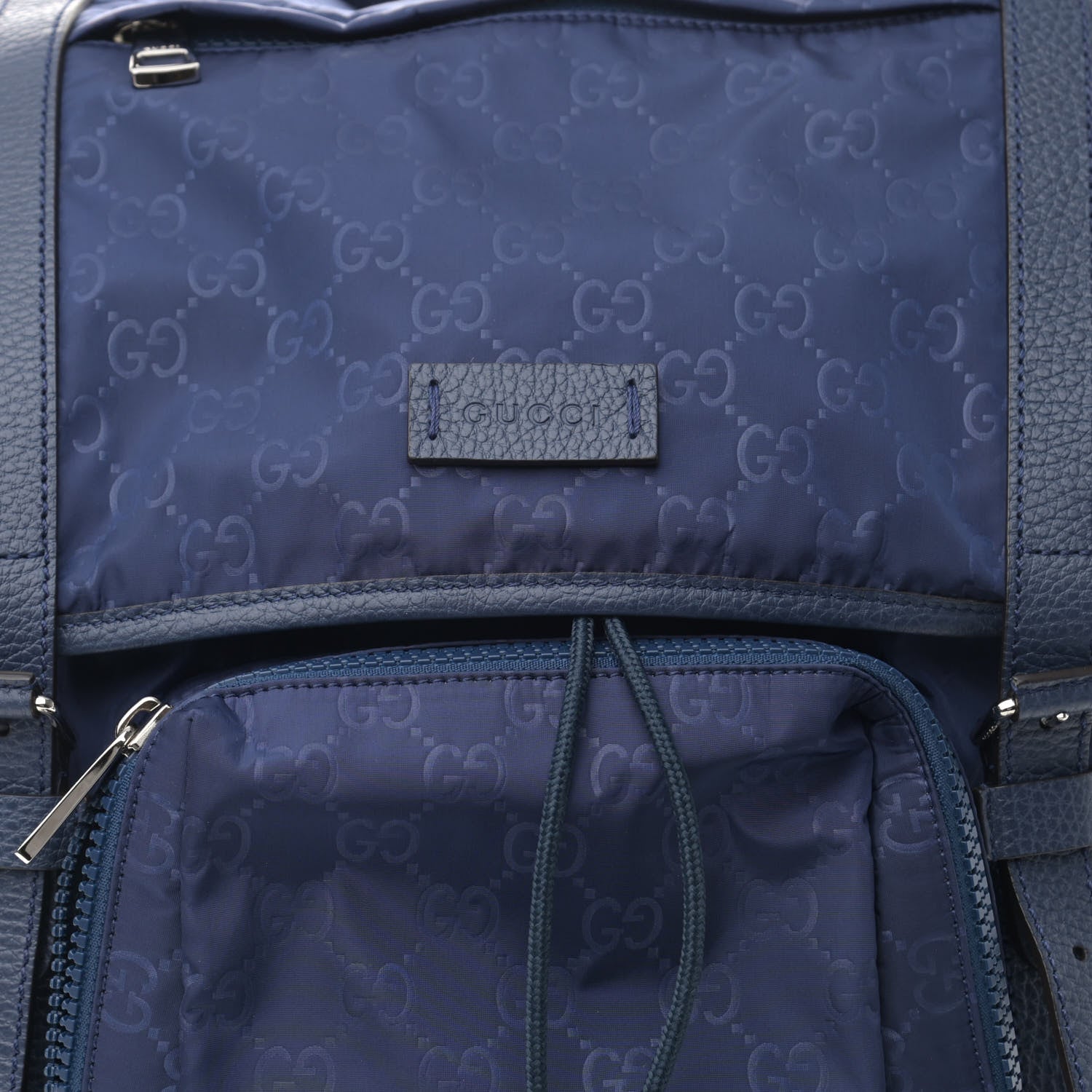 Gucci Nylon Monogram Medium Light Double Buckle Backpack Tide 8 of 10