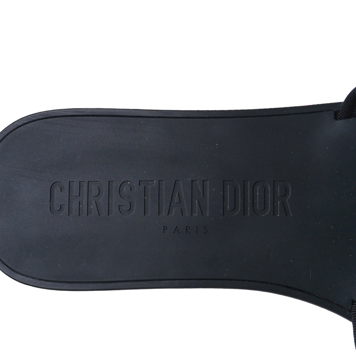 Nylon Oblique Dio(r)evolution Slide Sandals 38 Deep Blue