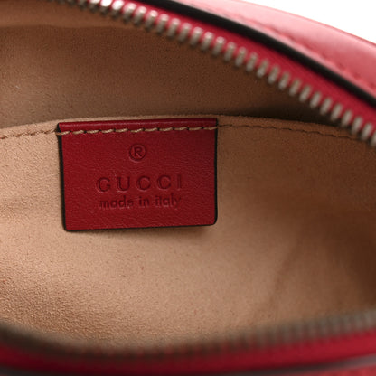 Gucci Calfskin Matelasse GG Marmont Belt Bag 75 30 Hibiscus Red 6 of 10