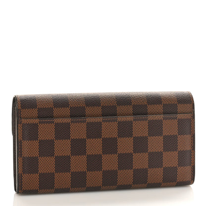Louis Vuitton Damier Ebene Sarah Wallet NM 3 of 9
