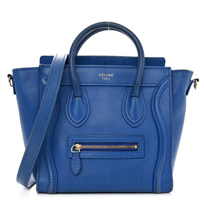 Celine Smooth Calfskin Nano Luggage Royal Blue 1 of 16