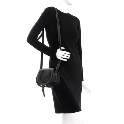 Chloe Calfskin Mini Marcie Round Crossbody Bag Black 2 of 8