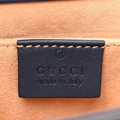 Gucci Calfskin Studded Small Padlock Shoulder Bag Blue Agata 6 of 10